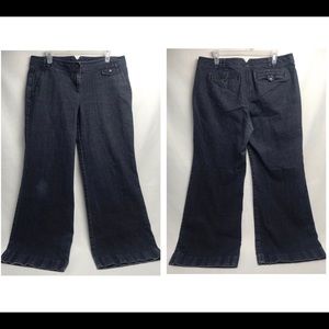 Ann Taylor LOFT Wide Leg Trouser Jeans Size 12